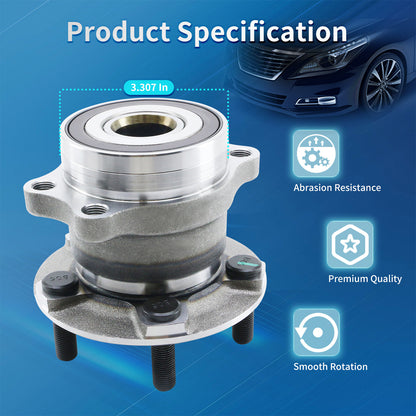 Pair Rear Wheel Bearing and Hub Assembly for Subaru Forester Impreza Crosstrek