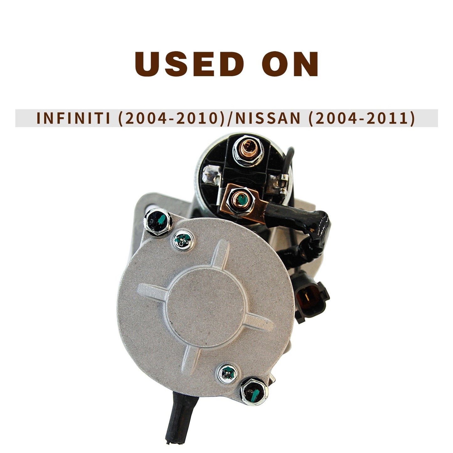 Starter for Nissan Titan Pathfinder Sport Utility Infiniti QX56 2005-2009 2010