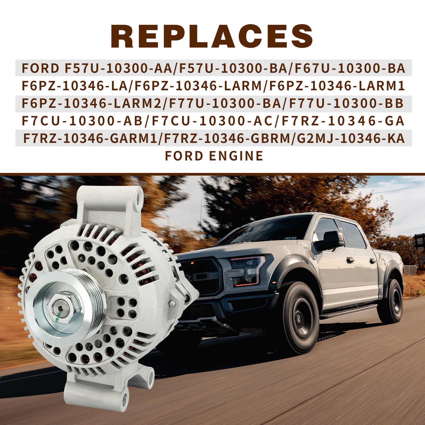 New Alternator For Ford Explorer Ranger 2.3 2.5 3.0 4.0L Aerostar Escort  Mazda